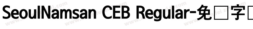 SeoulNamsan CEB Regular字体转换